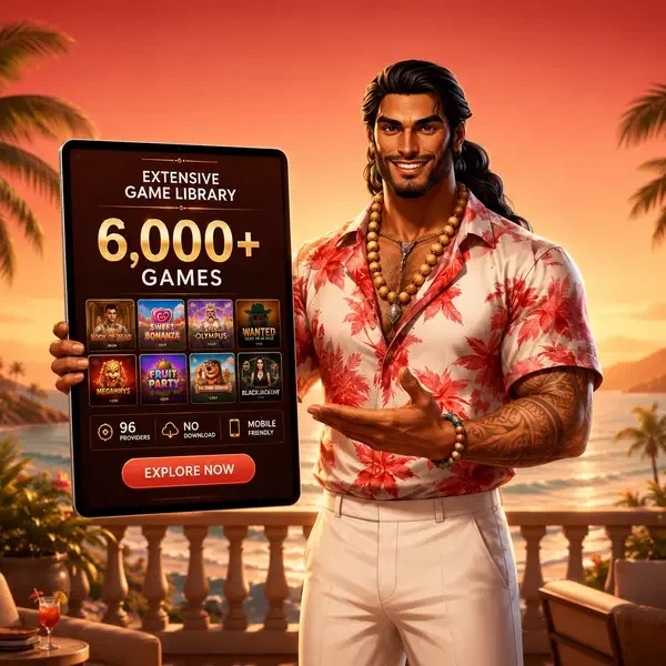 Gambloria Casino-Gastgeber präsentiert Mobile App mit über 6.000 Spielen auf Strandterrasse