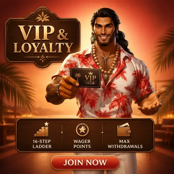 VIP-Club-Botschafter präsentiert exklusive Mitgliedskarte in der Gambloria Casino Treue-Lounge